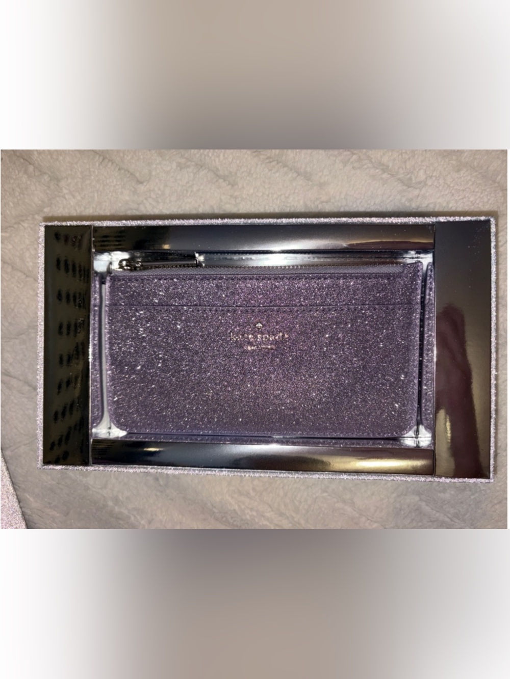 Kate Spade Glitter Cardholder Wallet - Purple